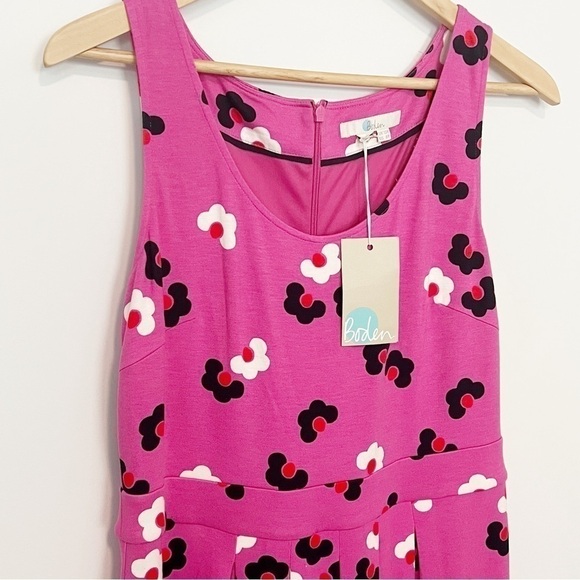 NWT Boden Joanna Ponte Dress in Pink Daisy Floral sleeveless J0443 size 8 - Picture 3 of 11